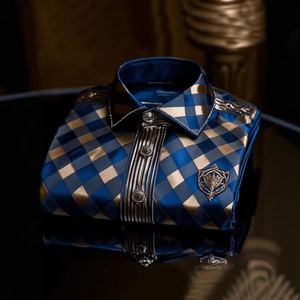 Camisa Casual de Alta Gama para Hombre, Colección de Lujo Ligero con Estampado Moderno, Blusa de Manga Larga con Tacto Suave para Verano - Product Image 5