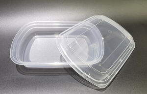 Conteneur alimentaire jetable en plastique PP HACAMY avec couvercle à fermeture à pression, compatible micro-ondes, idéal pour emballer les repas chauds et froids - Product Image 2