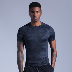 2026 New Summer Popular Shirts High Quality 75% Nylon 25% Spandex Quick Dry Fit Tops Mens Workout Gym Running Fitness T-shirts - Product Image 6
