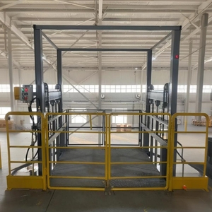 Ce Tùy Chỉnh Thủy Lực Nâng Nền Tảng Hướng Dẫn Đường Sắt Nhà Máy Kho Hàng Hóa Nâng Đôi Theo Dõi 2-Câu Chuyện 3-Câu Chuyện Lớn Thang Máy - Product Image 4