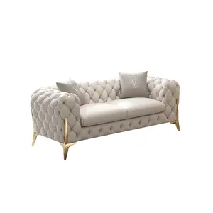 Luxe Franse Unieke Lounge Sofa Voor Woonkamer Familie Sofa Moderne Licht Stof Sectionele Sofa Sets