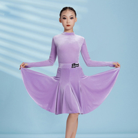 Filles compétition Performance frange vêtements de danse latine robe de danse latine femmes compétition danse Costume