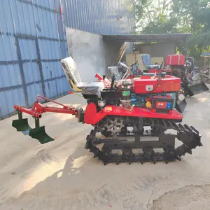 Support Customization Back Rotary Power Tiller Farm Agriculture Rotary Tiller Multifunctional Potato Planting Machine