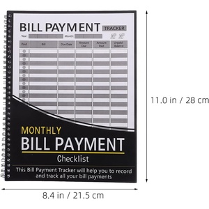 Quaderno Personalizzato per il Monitoraggio delle Spese, Organizzatore e Pianificatore Mensile delle Fatture per la Gestione Personale del Budget - Product Image 5
