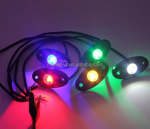 Bộ Đèn <span class=keywords><strong>LED</strong></span> Rock 4Pods 6pod 8Pods 12 Pods RGB Đèn Đá Một Màu <span class=keywords><strong>12V</strong></span> - Product Image 3