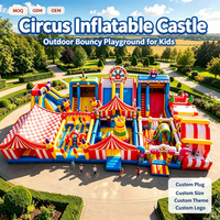 Château gonflable avec toboggan, structure de saut pour enfants et adultes, en PVC, pour parcs à thème, fêtes et attractions commerciales