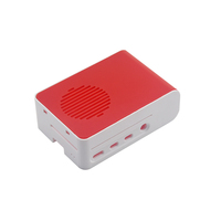 Boîtier pour Raspberry Pi 4B avec ventilateur de refroidissement anti-éblouissement Boîtier de protection en ABS Installation facile