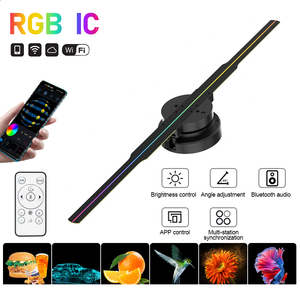 42cm fabrika kaynağı Online perakendeci havalandırma holografik reklam LED Fan ekran pazarı 3D holografik Fan - Product Image 4