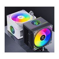 SNOWMAN Radiateur CPU personnalisable ARGB en cuivre et aluminium pour processeur, 4 caloducs, roulement fluide, 30dBA, PWM 4 broches