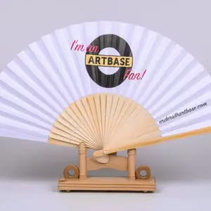 Transparent Chinese Silk Foldable Hand Fan Bamboo Dragonfly Design Nautical Style Painted Technique for Business Gifts Weddings