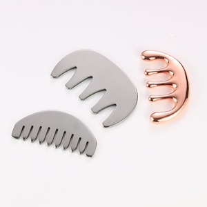 Herramienta de Masaje Gua Sha para el Cuero Cabelludo, Peine de Acero Inoxidable para Masaje de Meridianos, Relajación Profunda y Alivio - Product Image 4