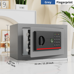Cassaforte da Parete Intelligente in Acciaio per Casa e Ufficio, Mini Cassaforte Antifurto con Password e Impronta Digitale - Product Image 3