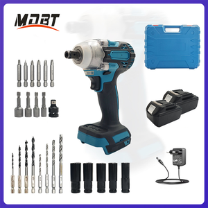 Cờ lê tác động không dây 420W mô-men xoắn cực đại 350nm, mâm cặp 1/2 ", 1800 vòng/phút, với pin 2 <span class=keywords><strong>x</strong></span> 3.0Ah, phụ kiện đầy đủ & vỏ nhựa - Product Image 3