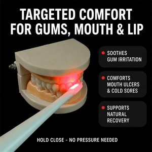 Dispositivo de Luz Roja de Doble Longitud de Onda 660nm + 850nm para Herpes <span class=keywords><strong>Labial</strong></span> y Aftas, Sin Cremas, Sin Químicos, Compacto, Portátil, OEM Disponible - Product Image 1