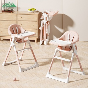 <span class=keywords><strong>Chaise</strong></span> <span class=keywords><strong>haute</strong></span> pliable <span class=keywords><strong>pour</strong></span> enfants Wayon, avec cadre en métal, plateau amovible, hauteur réglable, <span class=keywords><strong>harnais</strong></span> de sécurité - Product Image 2