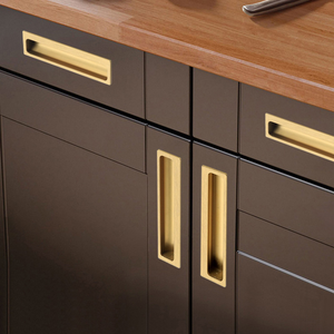 Kenop & Gagang Kabinet Dapur Seng Modern, Aksesoris Pintu Laci Lemari & Furnitur Hotel/Kamar Tidur dengan Pemasangan Mudah - Product Image 3