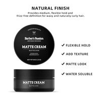 Pâte Coiffante Homme Séparation Mate Tenue Forte Sans Résidu, Crème Coiffante Maniable OEM