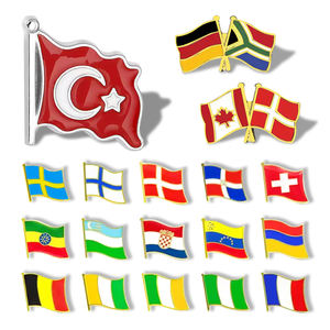 사용자 정의 플래그 핀 금속 로고 배지 공포 사우디 Espanol 멕시코 모자 팔레스타인 골드 브로치 옷깃 에나멜 핀 - Product Image 2