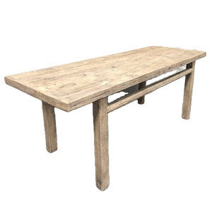 Tavolo da pranzo in lastra da cucina naturale rustico in <span class=keywords><strong>legno</strong></span> massello riciclato Vintage antico