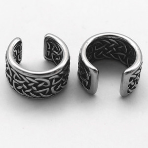 Pendientes de moda yunnique, diseño geométrico con patrón de cruz de plata tibetana, joyería de fiesta para hombres y mujeres - Product Image 3