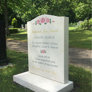 QUYANG <span class=keywords><strong>precio</strong></span> de fábrica moderno único tallado árbol escultura mármol blanco lápida en forma de cisne monumentos - Product Image 2