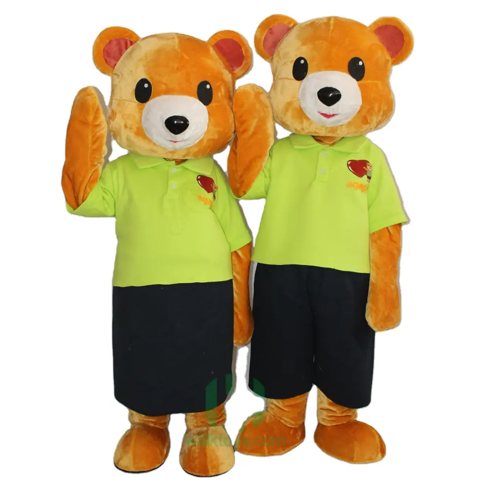 Yellow Big Teddy Bear Mascot Costume Yellow Colour Suit Party Game Dress High Quality Cartoon Character
