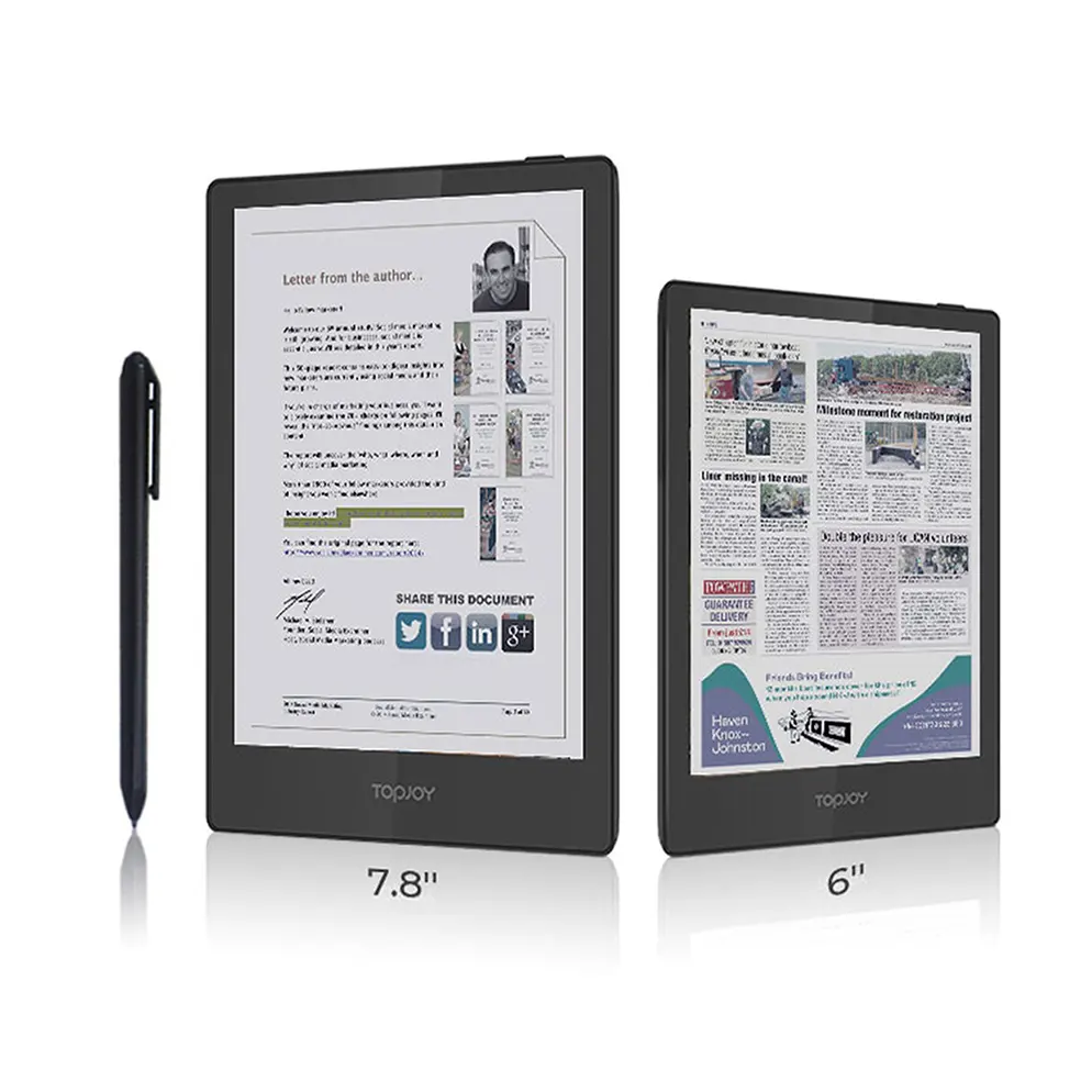 DES Electronic Slurry Ereader Color con copertura per Ebook Ereader con luce frontale