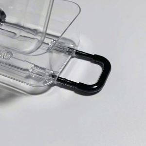 Transparent <b>Mini</b> Suitcase Jewelry <b>Storage</b> <b>Box</b> for Hair Accessories - Custom Decorative Candy Container - Product Image 4