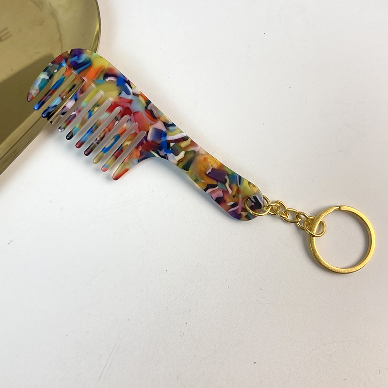 Colorful; 9.5*3.2cm; gold chain