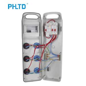 Boîte <span class=keywords><strong>de</strong></span> distribution d'énergie temporaire pour chantier <span class=keywords><strong>de</strong></span> construction en extérieur ignifuge PHLTD, monophasée, pratique, en plastique - Product Image 5