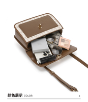 Sac à main carré de luxe à motif vintage, nouvelle collection automne 2025 pour femme, sac à bandoulière et sac croisé de luxe léger et de niche