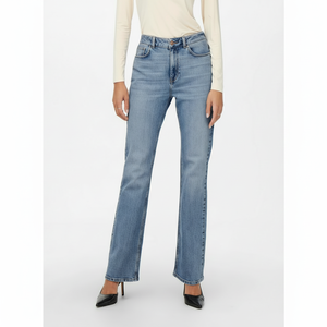 Meilleur nouveau bleu taille haute pleine longueur Jeans femmes Denim Jeans mode maman poches Style Skinny Jeans femme OEM entretenu - Product Image 1