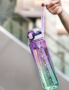 Large-capacity Transparent Plastic <b>Straw</b> Water <b>Cup</b>, Portable Sports Water Bottle for Summer, Shockproof - Product Image 4