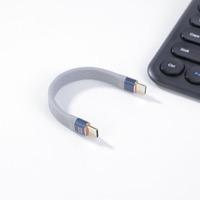 Câble de transfert de données USB4.0 Type-C à angle droit Zowie ACU-532/40G FPC souple et plat, charge rapide 3A (mâle/femelle)