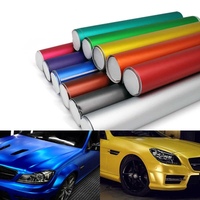 Mat métallique Chrome couleur changeante Auto Vinil autocollant Film vinyle emballage feuille papier voiture vinyle Wrap pour véhicule