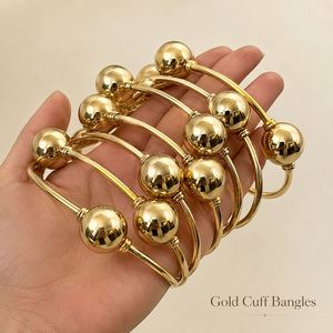 Nouvelle Arrivée Mode Vente en Gros Économique Bracelets Unisexe Élastiques Vintage en Alliage d'Or 18 carats avec Boules Punk Massives pour Anniversaire US - Product Image 5