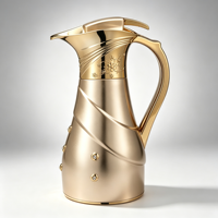 Carafe isotherme en plastique avec revêtement extérieur en verre sous vide, idéale pour les mosquées et les pèlerinages du Hajj, expédition en lot pour distributeurs