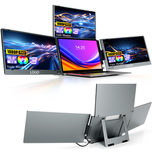 Máy tính xách tay với một thiết bị di động tích hợp ba màn hình 15.6-inch máy tính xách tay ba màn hình mở rộng cắm và chơi - Product Image 1