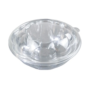 Fabricante de envases desechables de grado alimenticio blíster de plástico PET transparente ensaladera para llevar para goma de mascar jugo de Sushi - Product Image 6