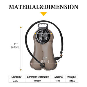 Bolsa de Hidratación Gbaz Force de 2.5L, TPU Impermeable, para Beber al Aire Libre, para Adultos - Product Image 4