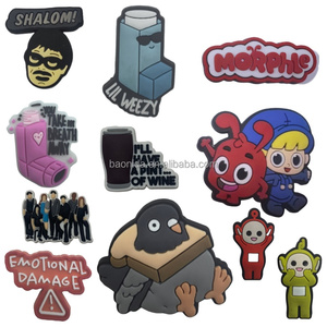 2025 Wholesale British TV Show Shalom Clog <strong>Shoe</strong> Charms Rubber Decorate Buckle <strong>for</strong> Friday Night Dinner <strong>Shoe</strong> <strong>Decorations</strong> - Product Image 1
