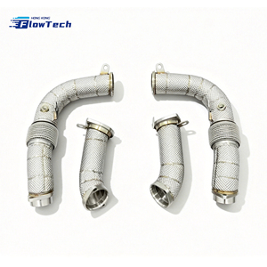 Tubería de Escape de Alto Flujo para BMW G90 M5 S68 4.4T V8 Híbrido Twin Turbo, Acero Inoxidable 304 con Protector Térmico, Ajuste Directo - Product Image 5