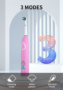 <span class=keywords><strong>Cepillo</strong></span> de Dientes Eléctrico Rotatorio Recargable para Niños, IPX7, 3 Modos de Limpieza, Blanqueamiento Dental, Cabezales de <span class=keywords><strong>Cepillo</strong></span> Reemplazables, Suave, para Uso Doméstico - Product Image 2