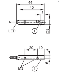 DM Neuer Näherungsschalter-Sensor IL5002 ILA3002-BPKG/<span class=keywords><strong>OBEN</strong></span>/PH RT PNP NO 2mm Erfassungsabstand 10-30VDC Anpassbarer Montagesensor - Product Image 3
