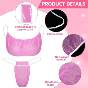 ชุดชั้นในบิกินี่เอวสูงแบบใช้แล้วทิ้งผ้านอนวูฟเวนใส่สบายสำหรับผู้หญิงเดินทางทางธุรกิจ - Product Image 2