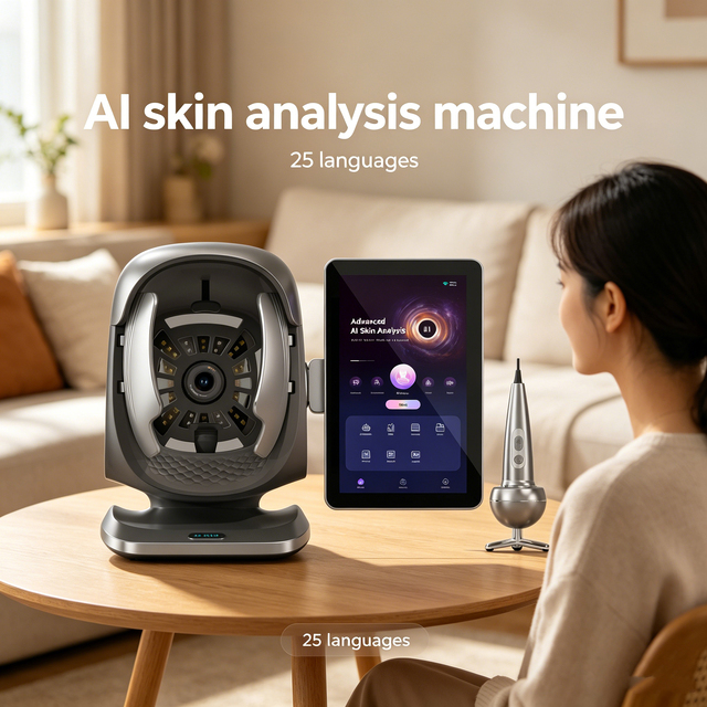 Skin Analysis Machine AI Intelligent Skin Analyzer Facial Scanner Professional Skin Detector Moisture Pores Tester
