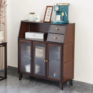 Mid-range style wall-mounted <b>sideboard</b> <b>storage</b> cabinet, antique style kitchen cabinet, living room <b>storage</b> <b>sideboard</b>, solid - Product Image 3