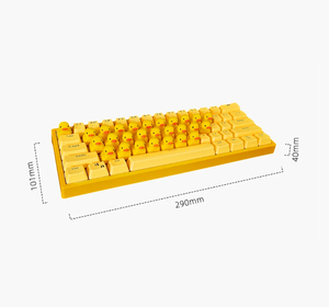 Cute 60% Layout Cartoon <b>Keyboard</b> with Duck Quack Sound Effect Duck Keypads Wired Stress Relief Mechanical <b>Keyboard</b> Kawaii Style - Product Image 4