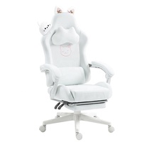 Chaise de jeu vidéo Oem personnalisée de conception de panda mignon la moins chère Noir Blanc Chaise De Gaming Chaise de jeu noire pour ordinateur de jeu Pc