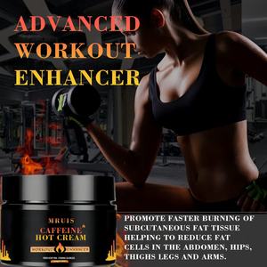 Crema Caliente de Cafeína para Quemar Grasa y Abdomen Plano, Potenciador de Entrenamiento, Crema Adelgazante Corporal Anticelulitis, Mejora la Cintura y las Piernas - Product Image 2